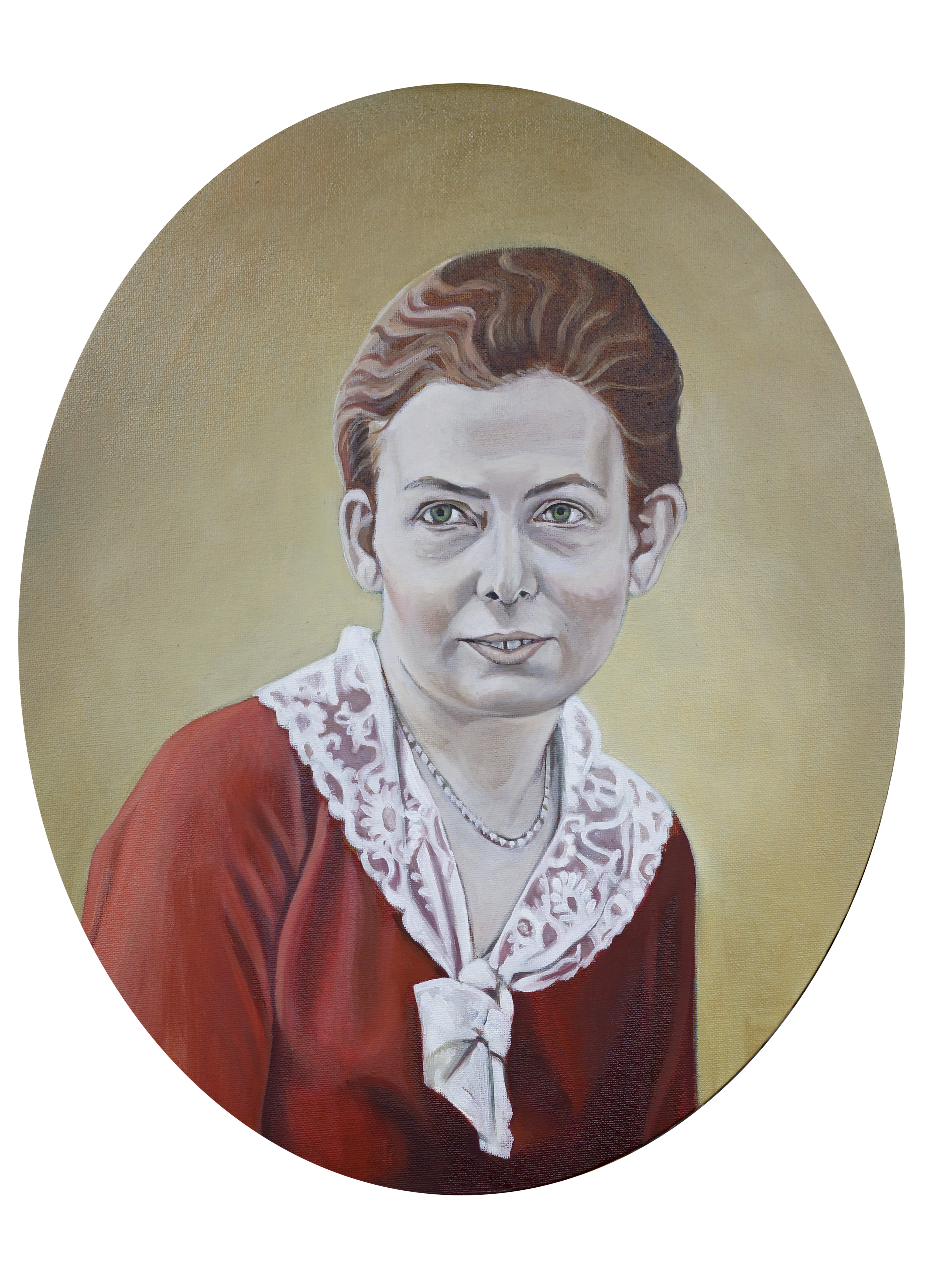 elisabeth, 2016, 30 x 40 cm (oval), öl auf leinwand
