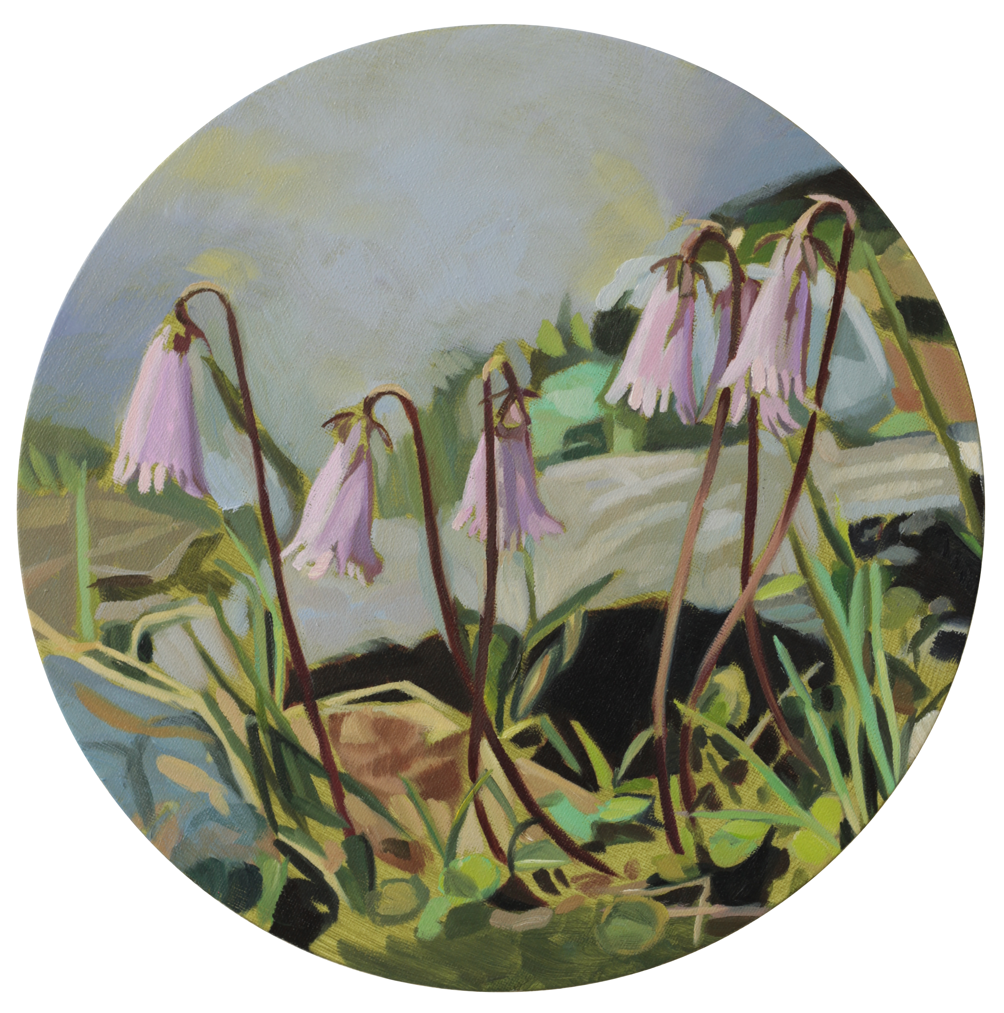 Bergblumen, 2017, 30 cm, Öl auf Leinwand