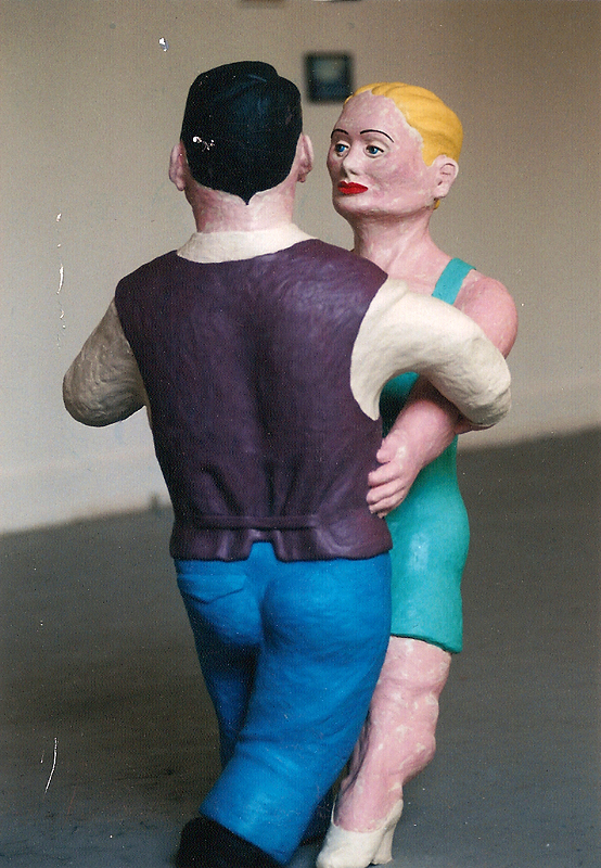 Tänzer, 1994, Aufbau Jahresausstellung HfbK Hamburg, KP Brehmer Klasse